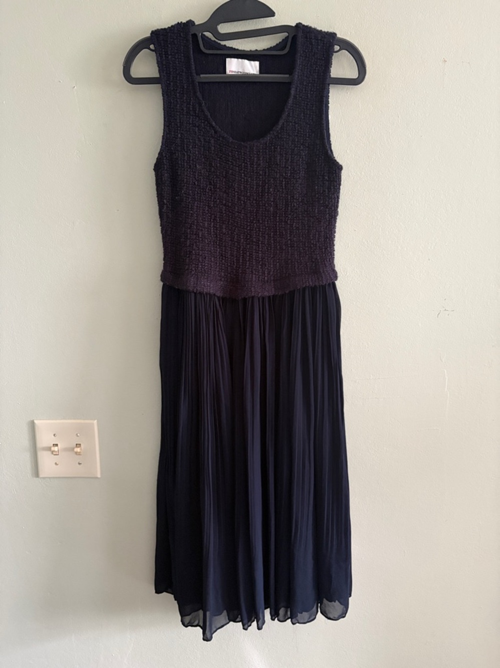 213industry wool and chiffon midi S